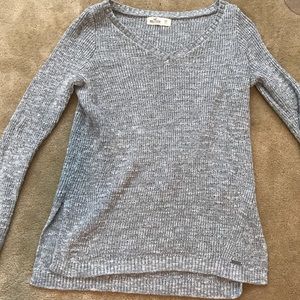 Hollister V-neck Grey Sweater